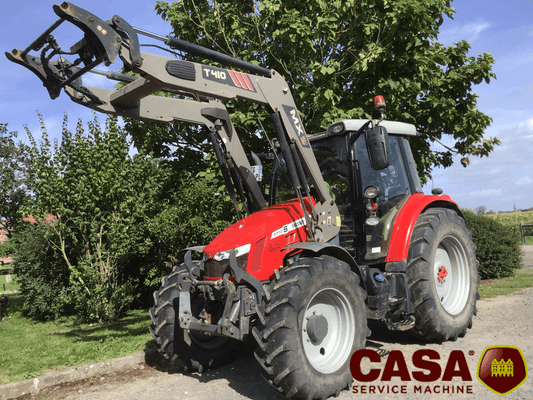 Tracteur agricole MF 5713 S + Mailleux T410