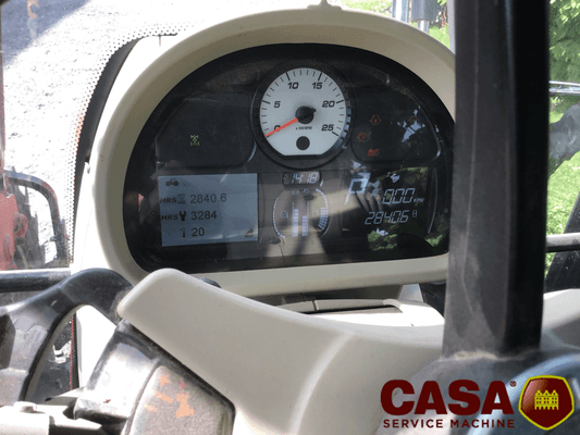 Tracteur agricole MF 5713 S + Mailleux T410