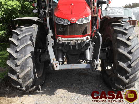 Tracteur agricole MF 5713 S + Mailleux T410