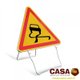 Accessoires Libre-Service - Eclairage - signalisation - Triangle de signalisation H700 AK4 chaussée glissante T1 Buisard