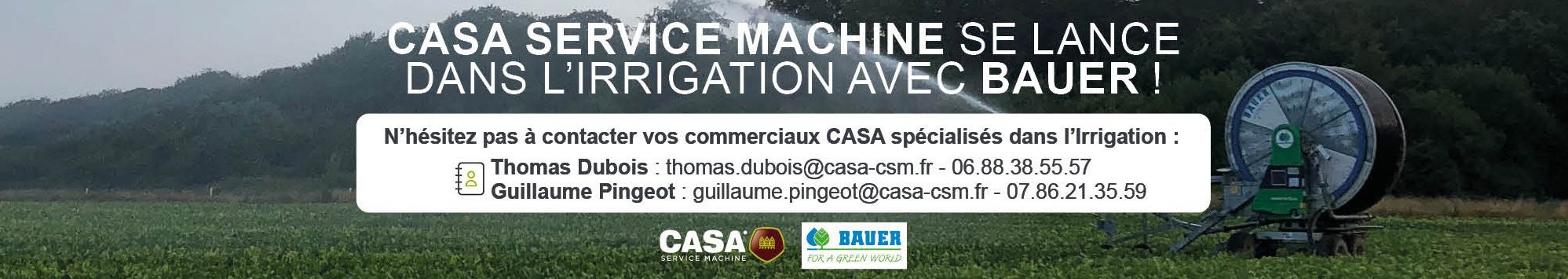 CSM se lance dans l'irrigation