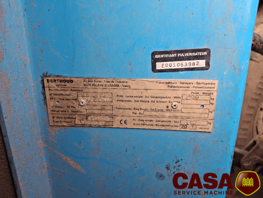 Pulvérisateur porté Berthoud Elyte 1200 DPM