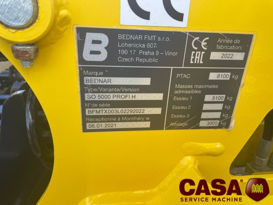 Combiné de préparation de sol BEDNAR SWIFTER SO 5000 PROFI 