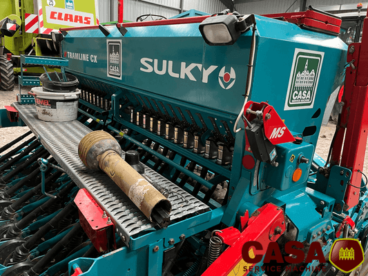 Combiné de semis Sulky herse 300-17 + Trameline CX 