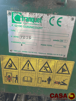 Tasse-avant Franquet Synchromix 3 metres 