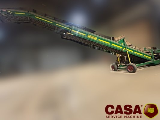 Triage et stockage des pommes de terre Dewaele-Briche Tapis téléscopique 15m50