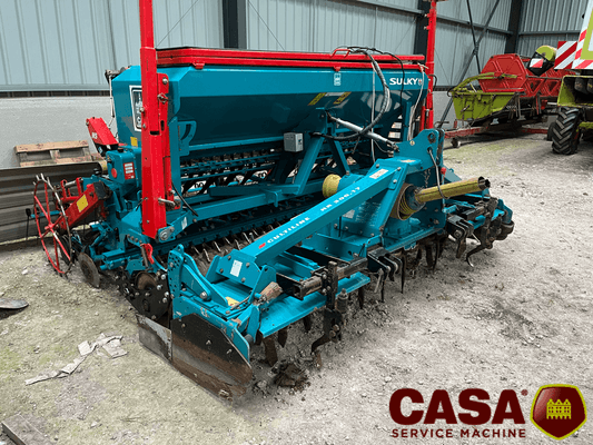 Combiné de semis Sulky herse 300-17 + Trameline CX 