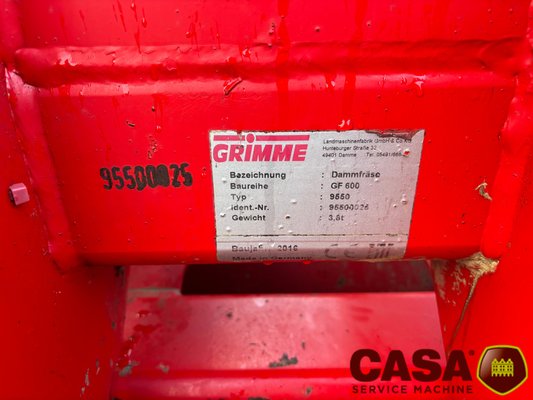 Fraise butteuse Grimme GF 600