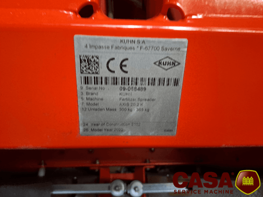 Distributeur d'engrais Kuhn Axis 20.2 K