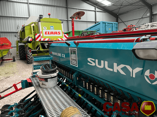 Combiné de semis Sulky herse 300-17 + Trameline CX 