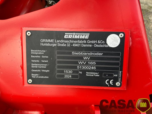 Arracheuse de pommes de terre Grimme WV 165