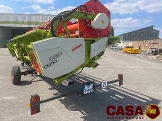 Barre de coupe pour moissonneuse batteuse Claas Cerio 680 + chariot 