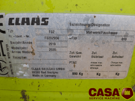 Faucheuse Claas Disco 3600