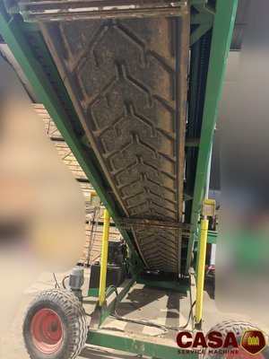 Triage et stockage des pommes de terre Dewaele-Briche Tapis téléscopique 15m50