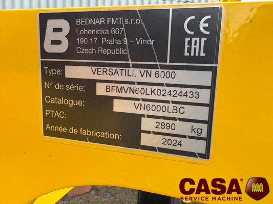Déchaumeur à dents BEDNAR versatill VN 6000 L 