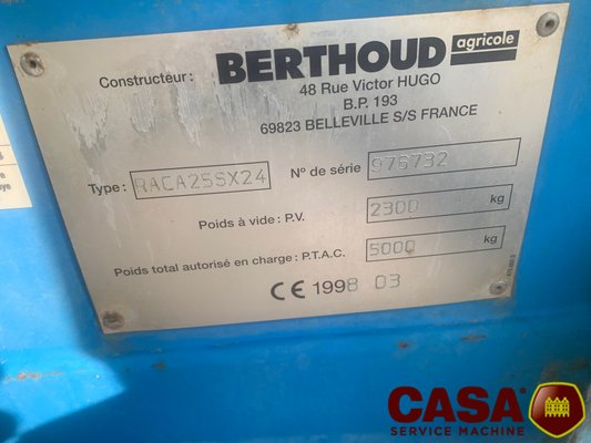 Pulvérisateur traîné Berthoud Racer 
