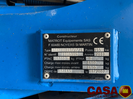 Pulvérisateur automoteur Matrot Mastria 