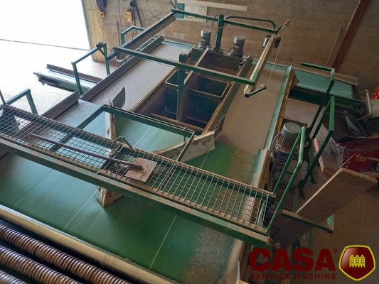 Triage et stockage des pommes de terre Dewaele-Briche Combi Dewaele + séparateur de motte