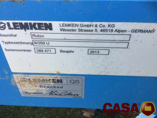 Déchaumeur à disques Lemken Rubin 9/350 