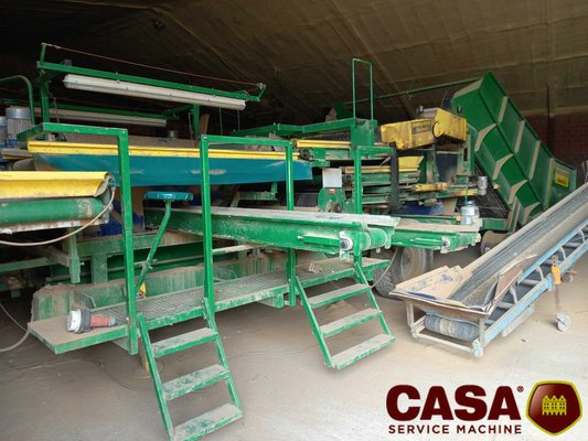 Triage et stockage des pommes de terre - Combi Dewaele + séparateur de motte