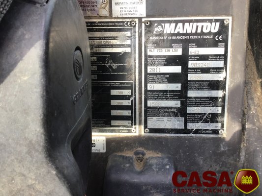 Chariot télescopique agricole Manitou 735 lsu 