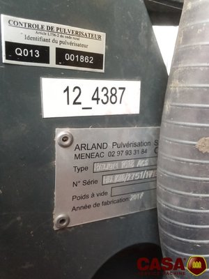 Pulvérisateur porté Arland Helium 18 