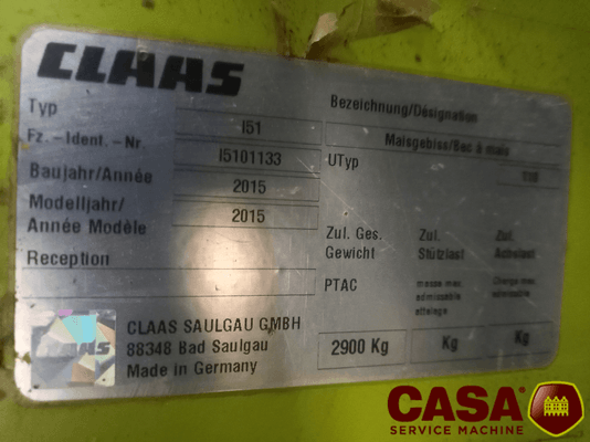 Bec pour ensileuse Claas Orbis 600 SD 