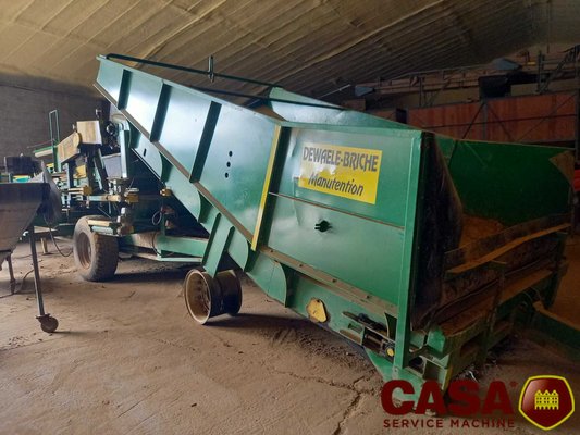 Triage et stockage des pommes de terre Dewaele-Briche Combi Dewaele + séparateur de motte