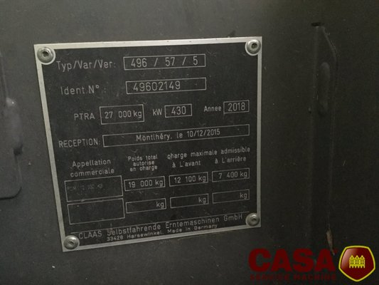 Ensileuse automotrice Claas Jaguar 870 4 rm 