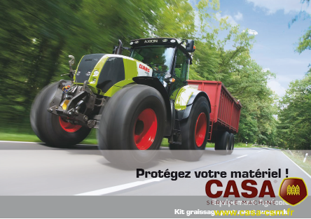 Accessoires Libre-Service - Equipement tracteurs - Kit graissage pont avant suspendu