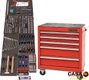 Accessoires d'Atelier - Outillage manuel - Servante d'atelier équipée de 212 outils King Tony