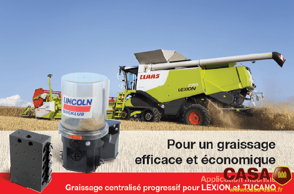 Accessoires Libre-Service - Equipement tracteurs - Kit de graissage centralisé Lexion 500/600