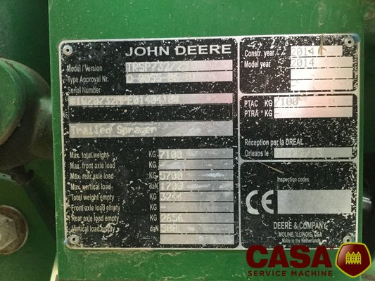 Pulvérisateur traîné John Deere M 732 i